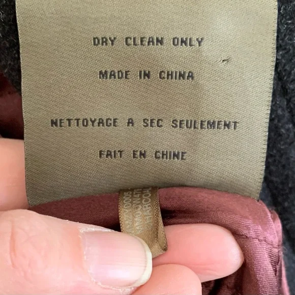 Andrew Marc Charcoal Wool Blend Bib Overcoat - Picture 10 of 10